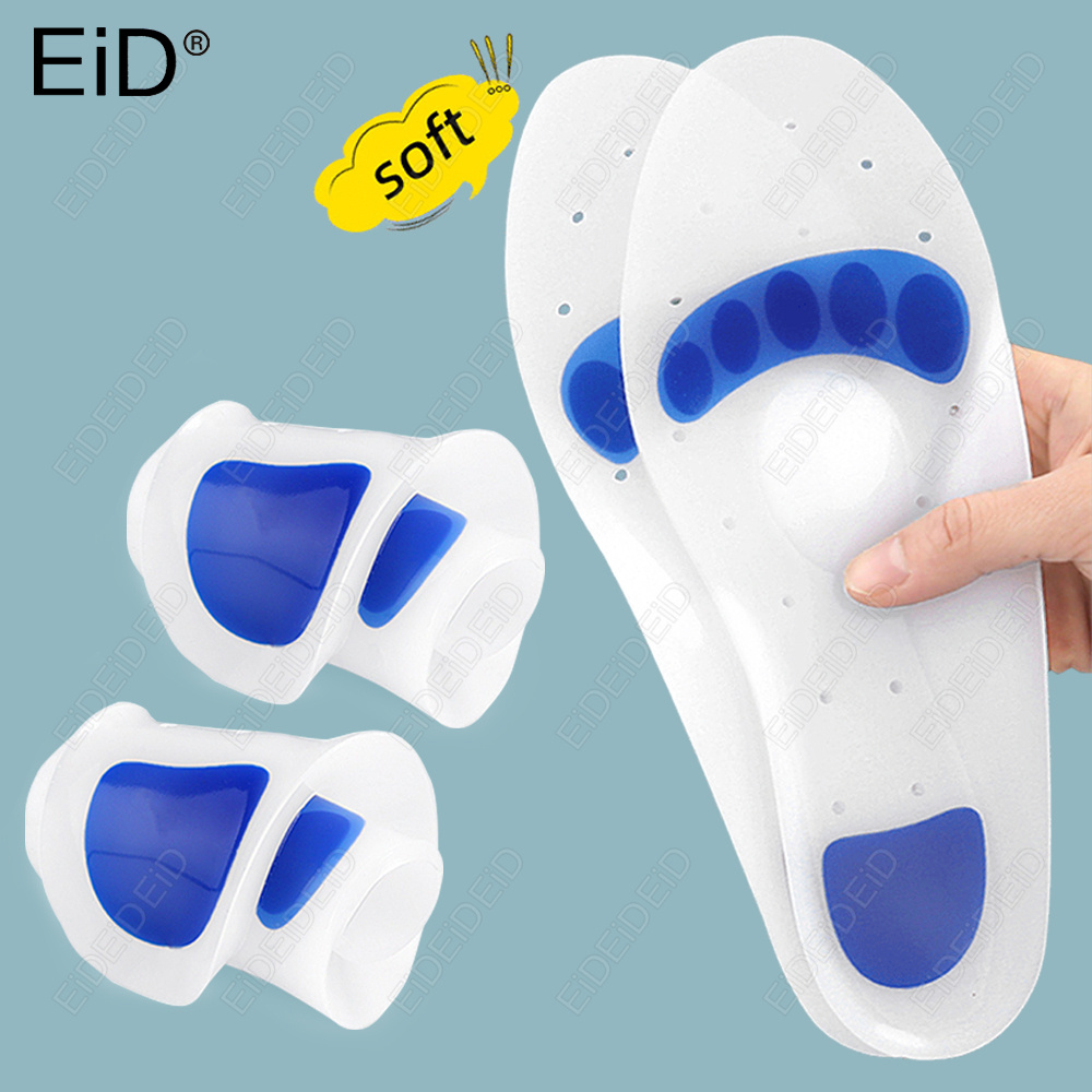 Men'S Shoes For Plantar Fasciitis - EID Orthopedische siliconen gel inlegzolen platvoetboogondersteuning