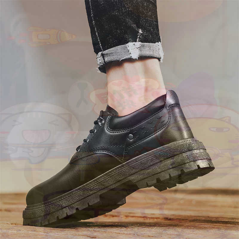 Men Shoes Most Expensive - Donker natuurlijk leer Mode-sneakers Tennis Herensneakers
