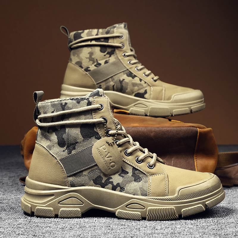 Men Shoes Office - Hoge laarzen voor heren Herfst Camouflage