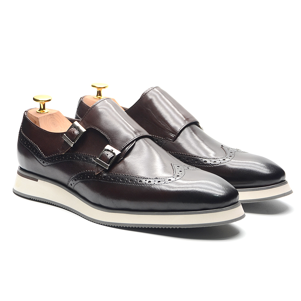 Monk Strap Shoe - Europese luxe herensneakers Echt leer Monniksriem