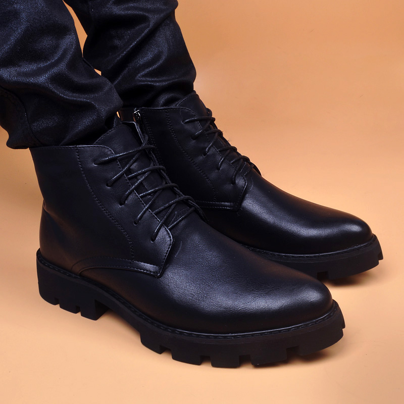 Men Shoes Office - mannen casual zakelijk kantoor lederen laarzen