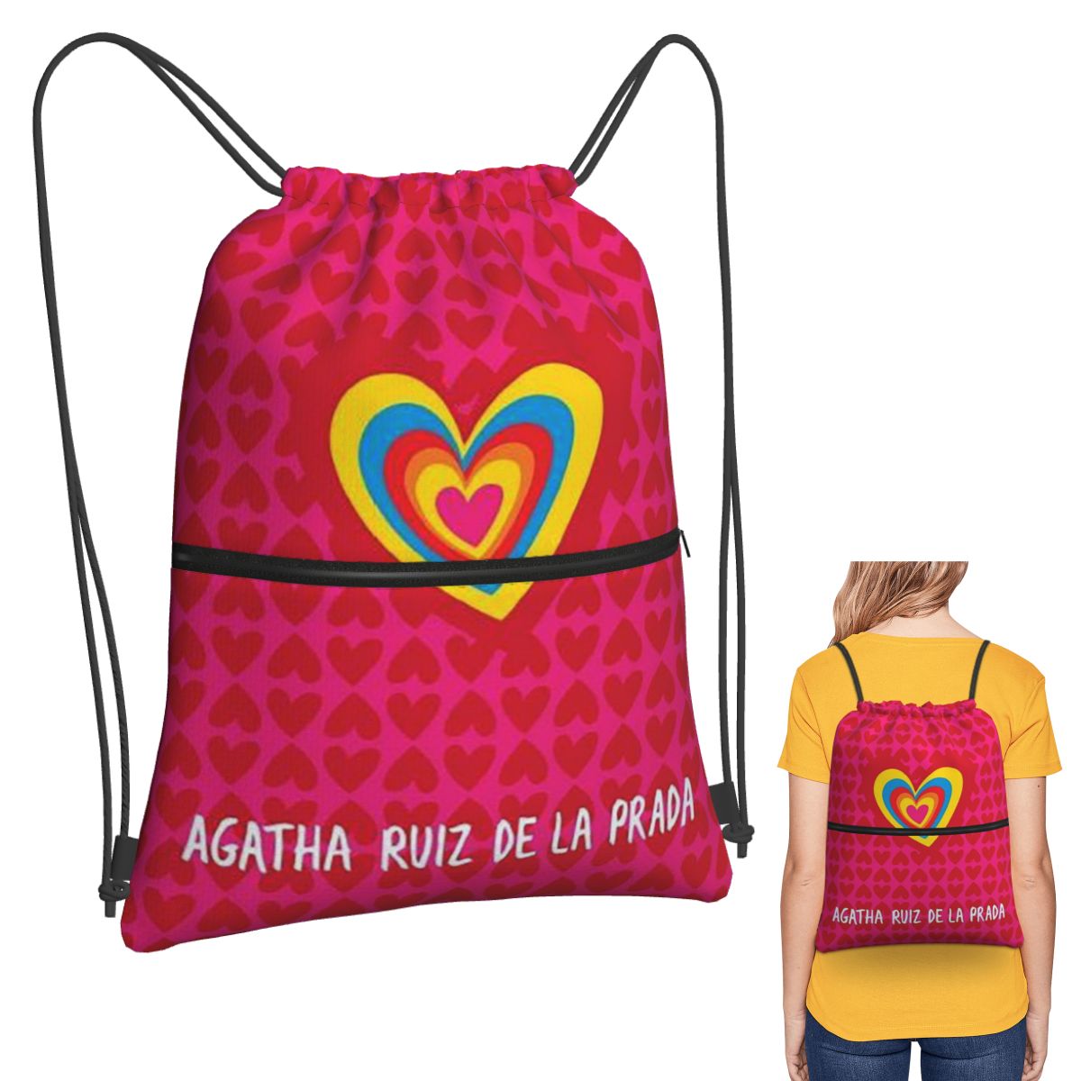 Men Shoes Prada - Agatha Ruiz-De La-Prada Patroonrugzakken Draagbare tassen