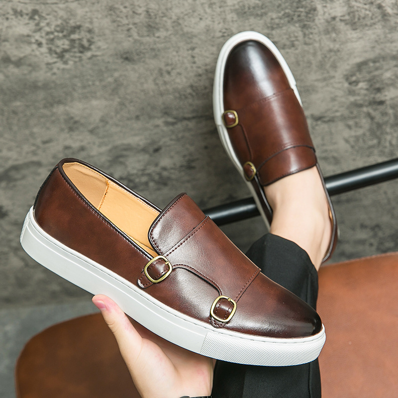 Monk Strap Shoe - Designer nieuwe schoenen voor heren Leren