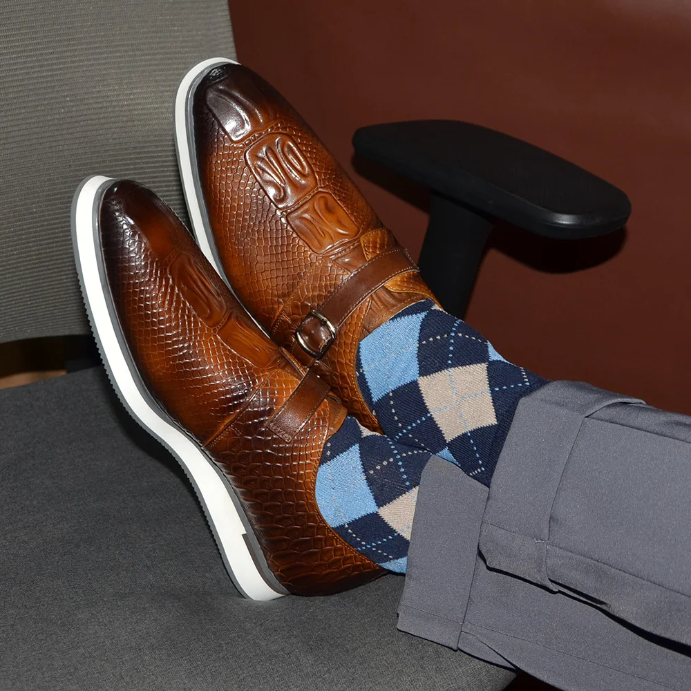 Koeienleer Heren Casual Busine - Monk Strap Shoe recensie en prijs