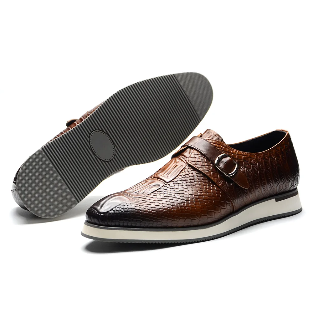 Koeienleer Heren Casual Busine - Monk Strap Shoe recensie en prijs