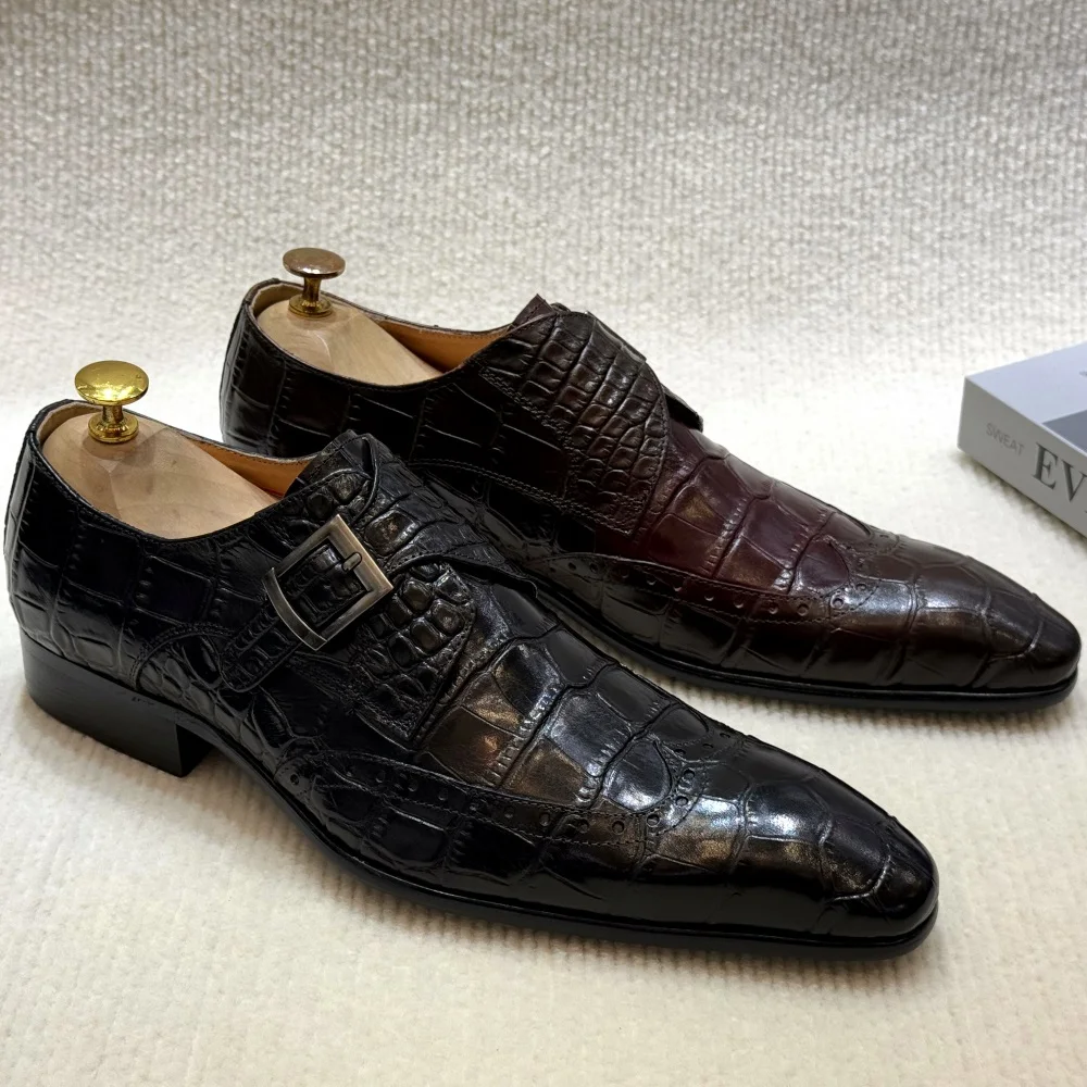 FELIX CHU Heren Echt Leer Inst - Monk Strap Shoe recensie en prijs