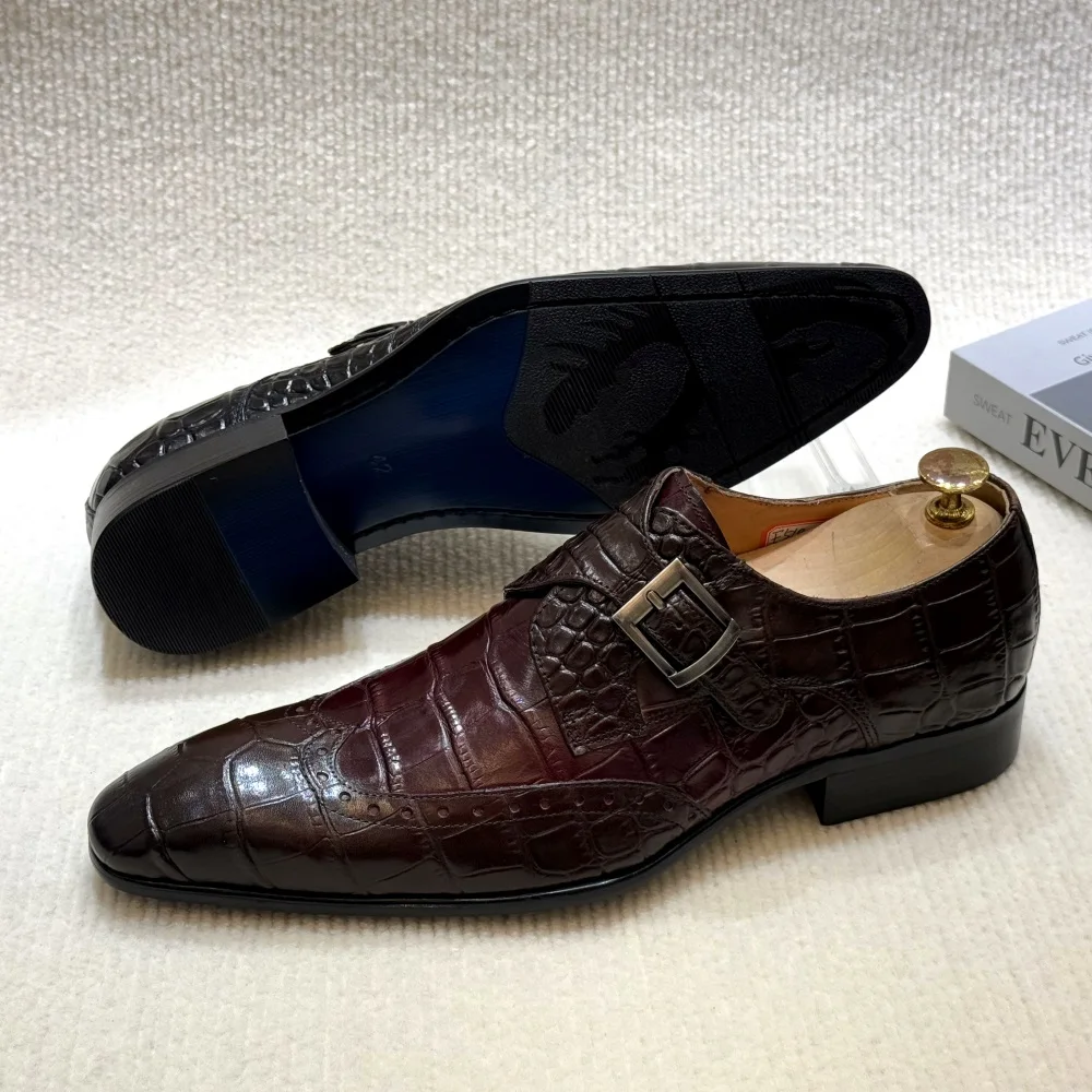 FELIX CHU Heren Echt Leer Inst - Monk Strap Shoe recensie en prijs