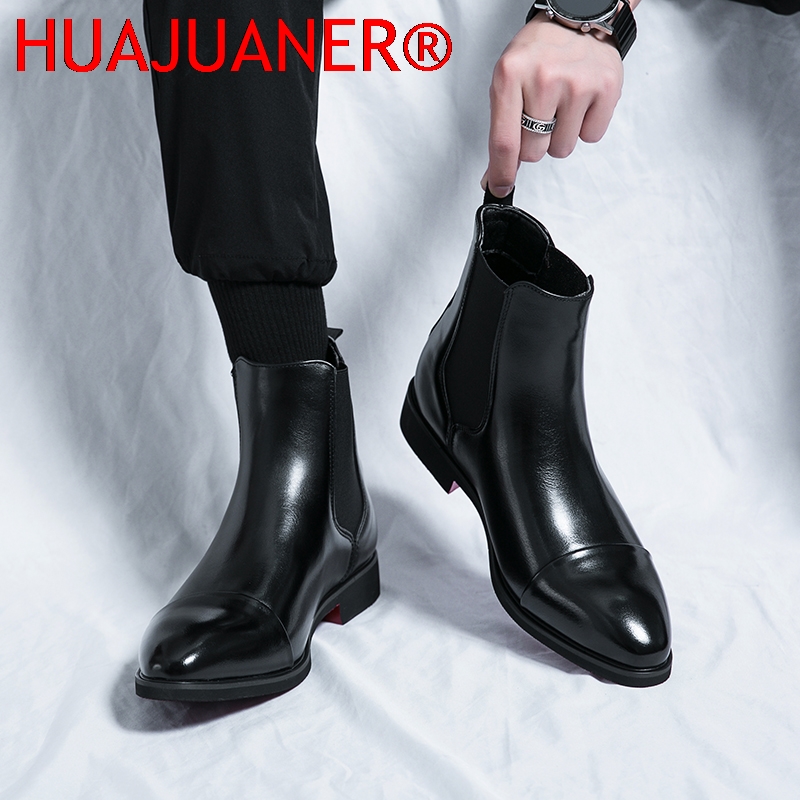 Zwarte Chelsea-laarzen voor he - Men'S Shoes Top Brands recensie en prijs