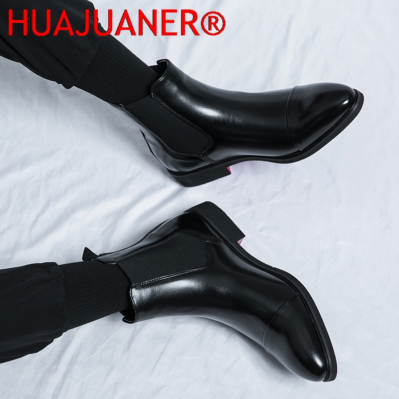 Zwarte Chelsea-laarzen voor he - Men'S Shoes Top Brands recensie en prijs