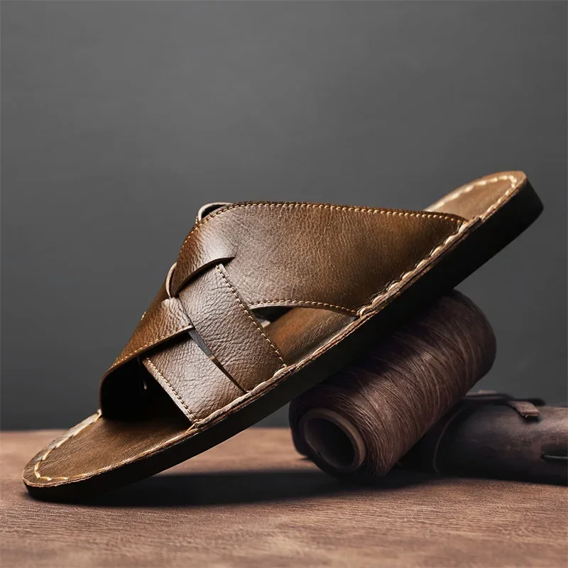 Echt leer Heren Casual Sandale - Men'S Shoes Top Brands recensie en prijs