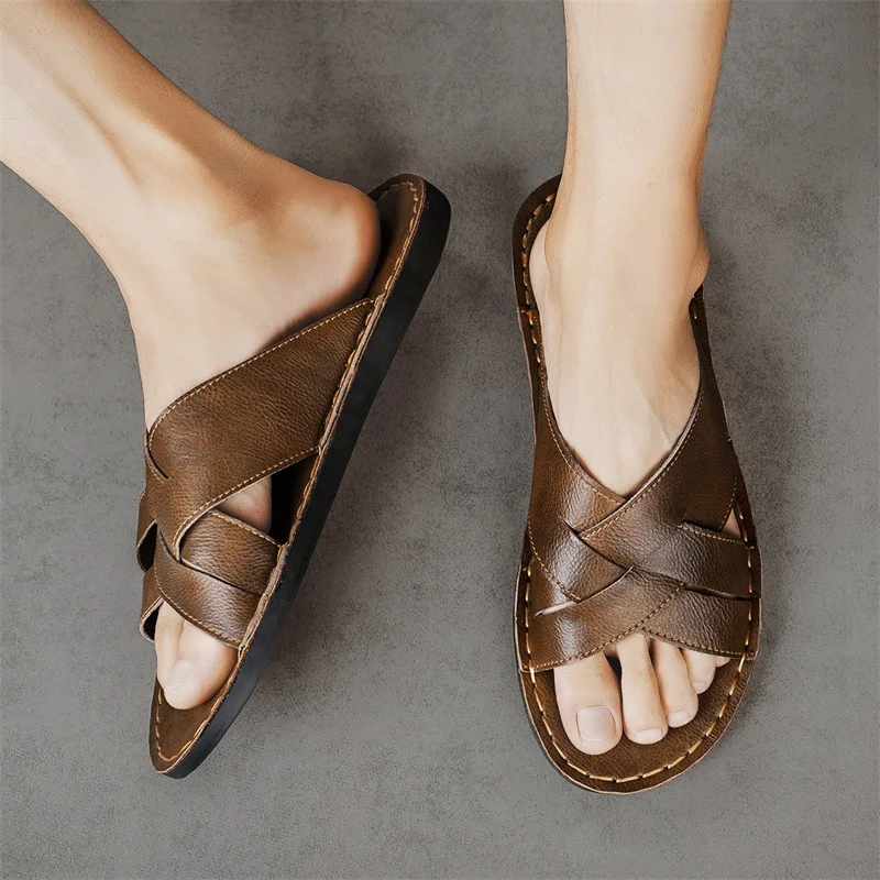 Echt leer Heren Casual Sandale - Men'S Shoes Top Brands recensie en prijs