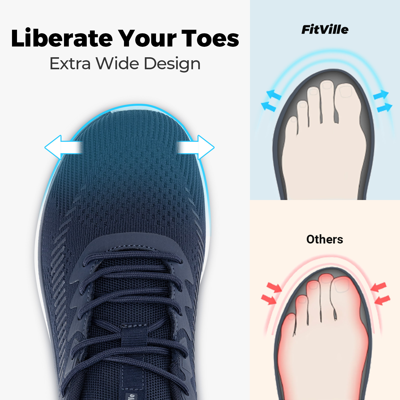 FitVille Herenwandelschoenen L - Men'S Shoes For Plantar Fasciitis recensie en prijs