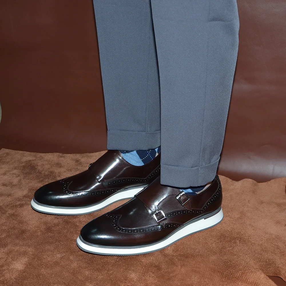 Europese luxe herensneakers Ec - Monk Strap Shoe recensie en prijs