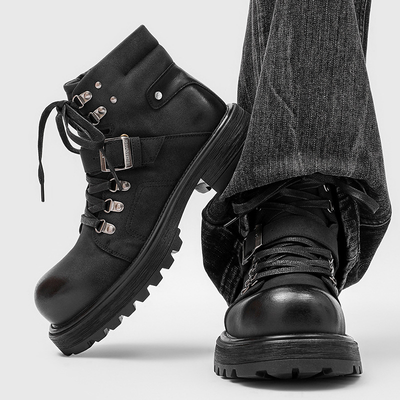 Merk Mannen Leren Laarzen Moto - Men'S Shoes Top Brands recensie en prijs