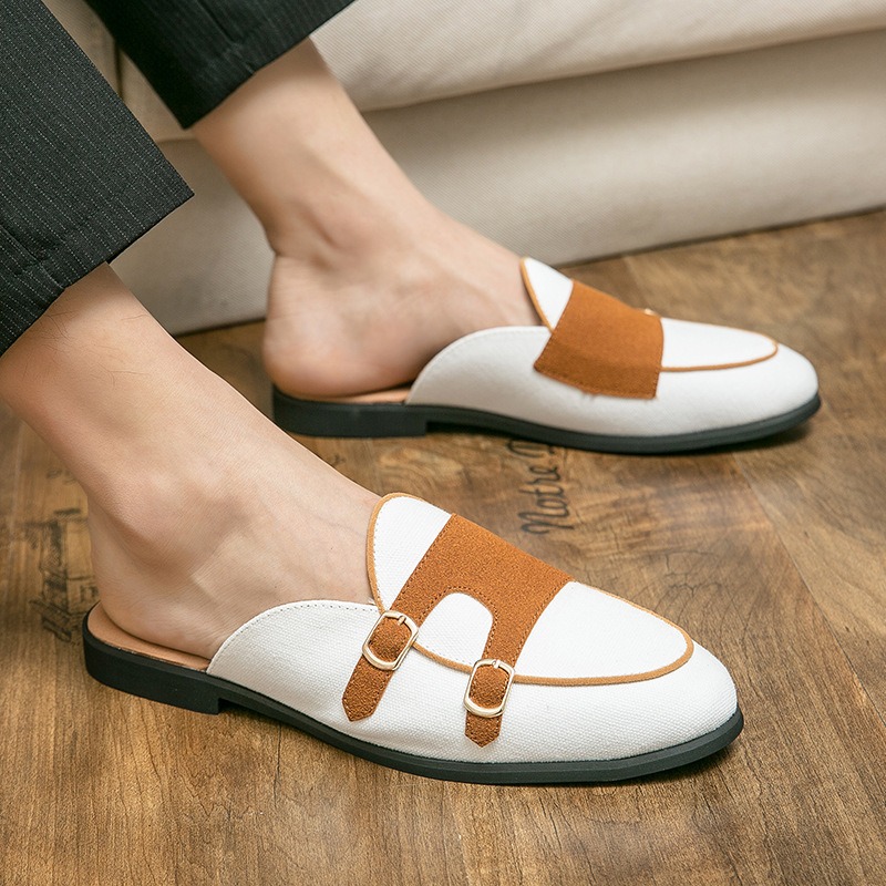 canvas muilezels halve schoene - Monk Strap Shoe recensie en prijs