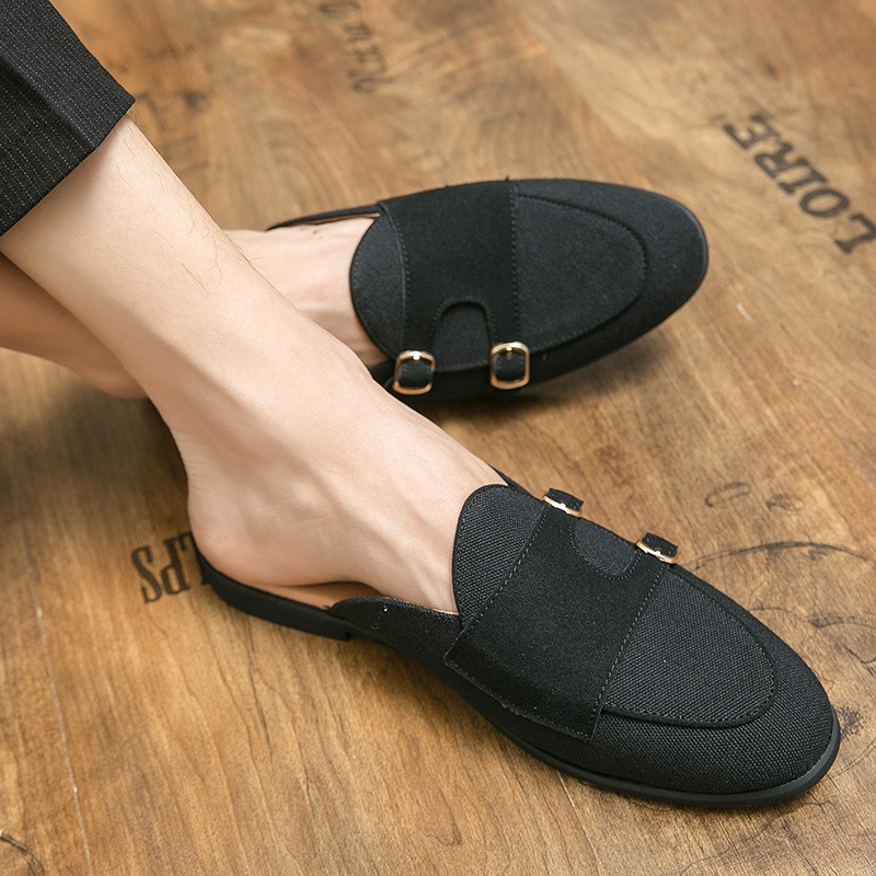 canvas muilezels halve schoene - Monk Strap Shoe recensie en prijs