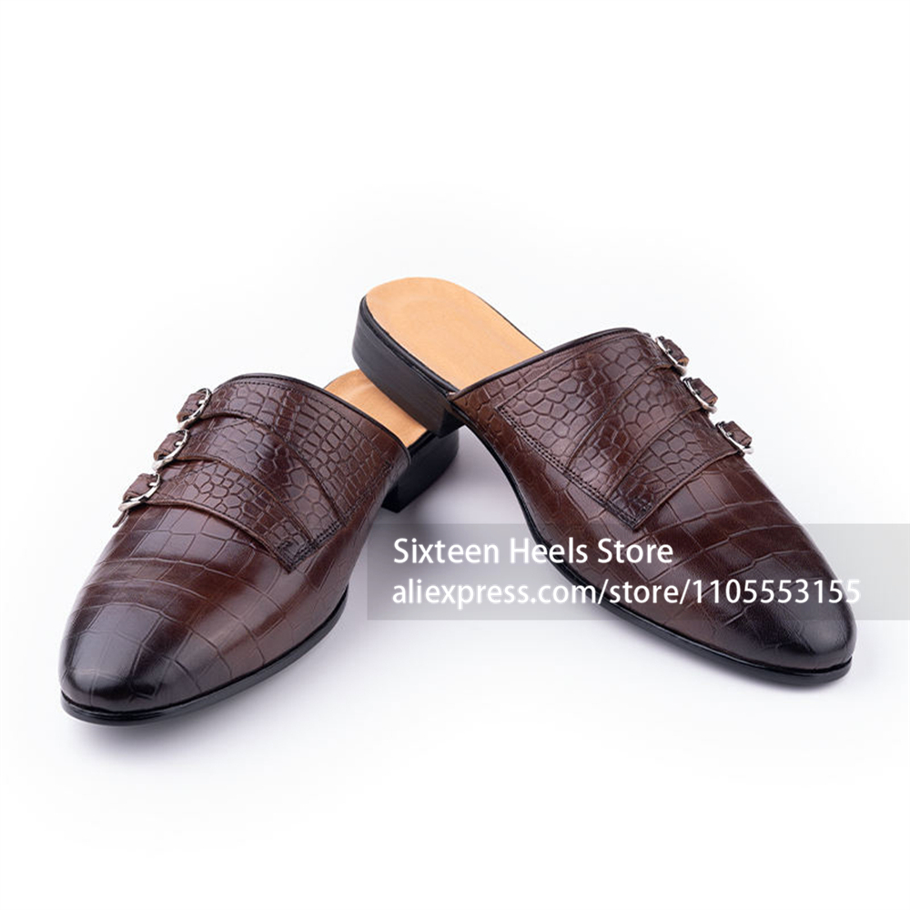 Monkstrap backless loafers met - Monk Strap Shoe recensie en prijs